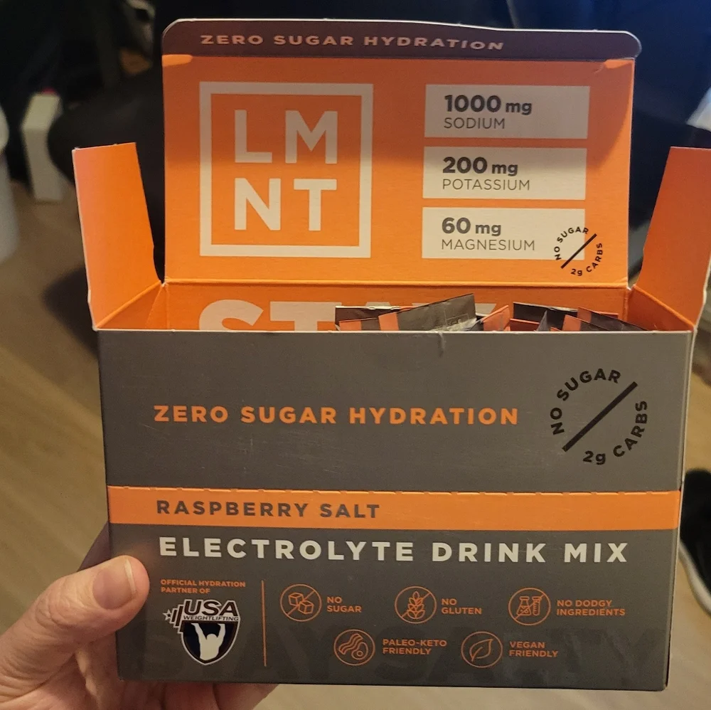 LMNT Watermelon & Raspberry Salt Electrolyte Drink Mix - Picture 4 of 6